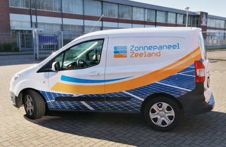 Zonnepaneel Zeeland Autobelettering