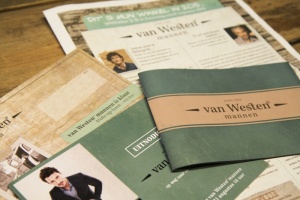 Vormgeving campagne vernieuwde winkel van Westen mannen